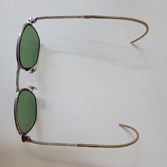 Vintage USSSCO GREEN GLASSES SAFETY STEAMPUNK MOTORCYCLE VINTAGE - Picture 2 of 9